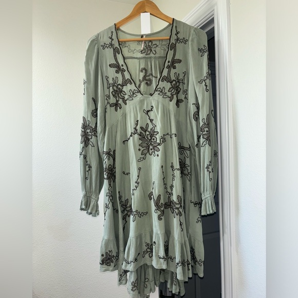 Estella Embroidered Mini Dress (FreePeople) - Picture 3 of 5
